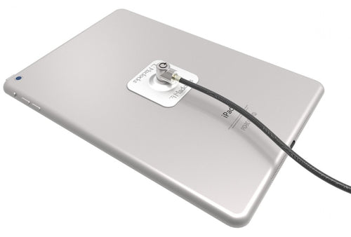 Compulocks Universal Tablet Lock Plate with Keyed Cable Lock Black Compulocks Universal Tablet Lock Plate with Keyed Cable Lock Black